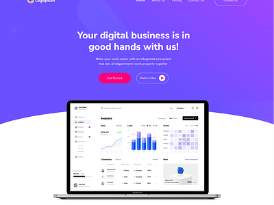 SaaS Web App Template | Figma | ReactJs analytics catchy css dashboard figma landing page reactjs responsive design saas saas designs ui uiux unique design ux web design web development website website design