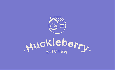 Huckleberry Kitchen brand identity branding children childrens brand kids logo logo icon logomark