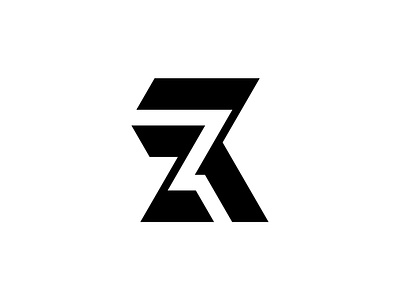 ZR or RZ Monogram Logo bold initial letter logo logos minimalist modern monogram r rz simple unique z zr