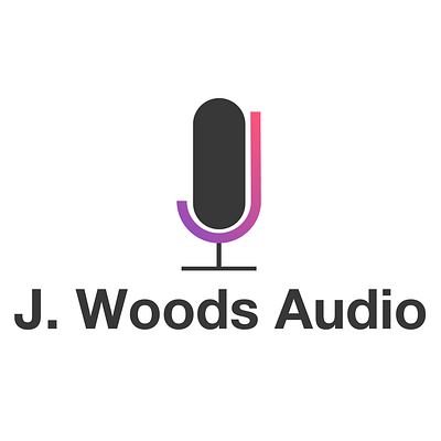 J. Woods Audio Logo adobe audio branding graphic design illustrator jacob woods logo mic microphone logo theophilus wallen