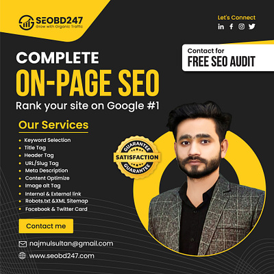 Why On-Page SEO is Important? backlinks competitor analytics competitor research digital marketing google analytics google search console graphic design keyword research linkbuilding local seo on page seo post banner robotstxt search engine optimization seo seo expert social banner technical seo white hat seo expert