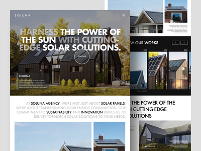 SOLUNA - Solar Panel Agency Landing Page agency clean design energy landing page panel solar solar panel solar panel website ui web web design website website design