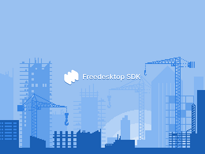 Freedesktop SDK construction pixaki pixelart webdesign