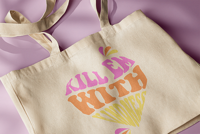 Shopping Bag with quote. bag bag design design graphic design illustration selena gomez