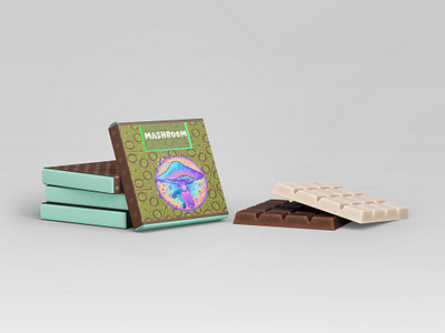 psychedelic chocolate bar bar design branding chocolate bar creative design graphic design packaging design psychedelic psychedelic chocolate