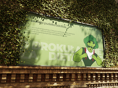 Diety od Brokuła advertisement. advert advertisement banner branding catering graphic design poster