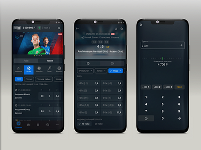 Sports betting app android app design mobile uiux