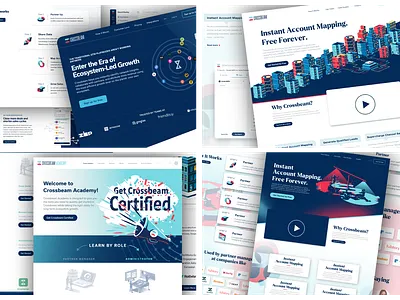 Various Crossbeam Web projects branding design district north design new hampshire web