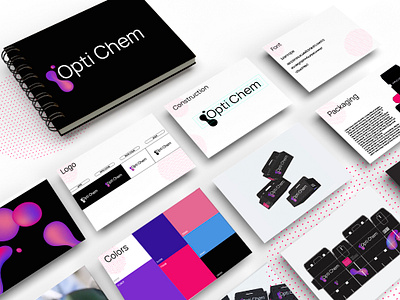 Opti Chem 3d brand brandbook branding design graphic design illustration logo logotipo packaging
