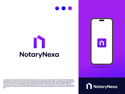 N App Logo app logo branding logo design modern logo tech