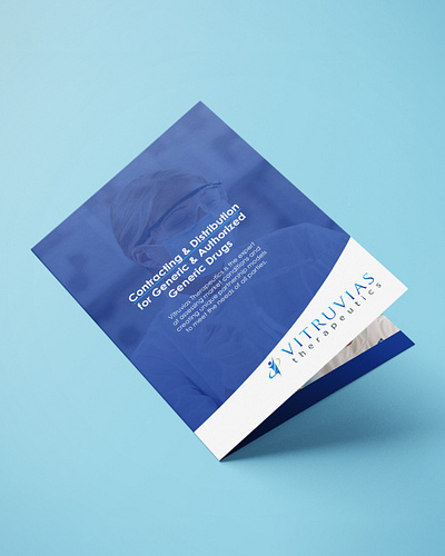 Vitruvias Therapeutics Collateral collateral design graphic design print