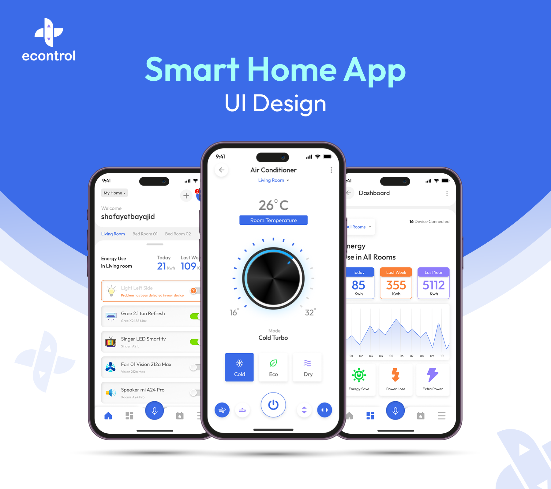 Econtrol smart home app UI Design appdesign appdesigner application bayajid casestudy creative design designerbayajid econrol homeapp remote remoteapp smart smartapp smarthomeapp ui uidesign uidesigner uiux uxdesign