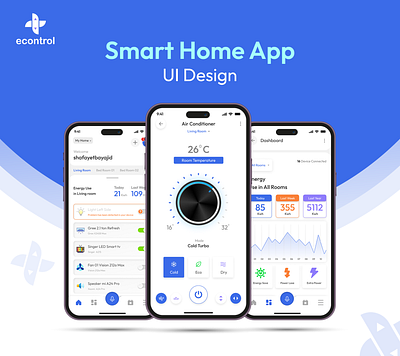 Econtrol smart home app UI Design appdesign appdesigner application bayajid casestudy creative design designerbayajid econrol homeapp remote remoteapp smart smartapp smarthomeapp ui uidesign uidesigner uiux uxdesign