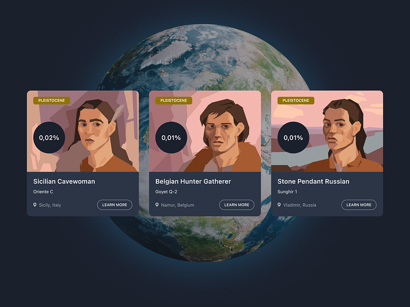 Genomelink - Ancient Bloodlines Report ancestry cover design dna genom graphic design icons illustration report report cover roots ui ux