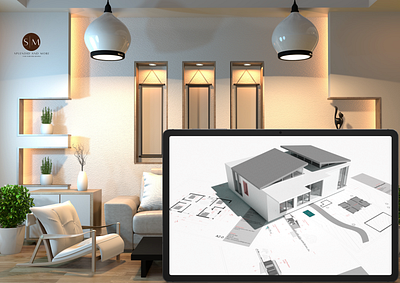 Interactive Display 3d architecture branding design graphic design home illustration marketing