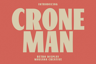 Croneman Retro Display Font animation branding design font fonts graphic design logo nostalgic