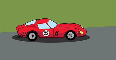 Ferrari 250 GTO car design ferrari illustrator