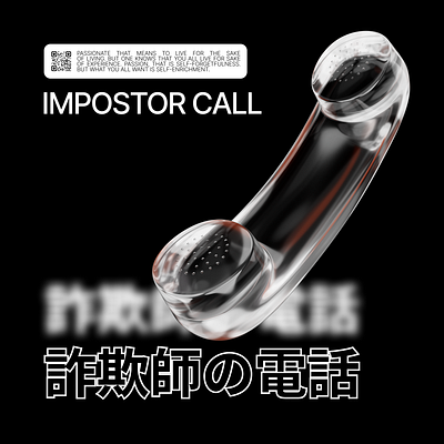 Don't answer imposters' calls 3d 3dillustration abstract graphic design illustration render