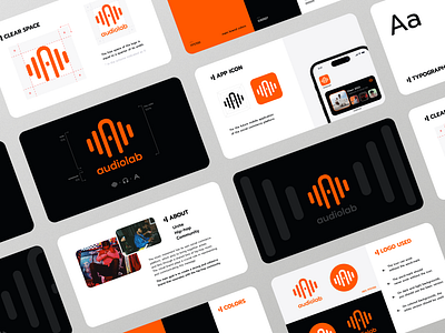 Music Platform Logo branding figma graphic design hip hop logo music ui