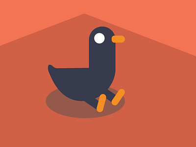 Sitting Duck (From Kurzgesagt) adobe illustator duck graphic design kurzgesagt sit