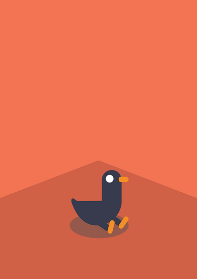 Sitting Duck (From Kurzgesagt) adobe illustator duck graphic design kurzgesagt sit