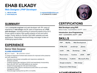 Resume PDF cv cv design cv ehab ehab cv ehab elkady cv ehab elkady resume myresume php resume resume design resume ehab resume ehab elkady resume pdf resume template resumes web web design website website design websites