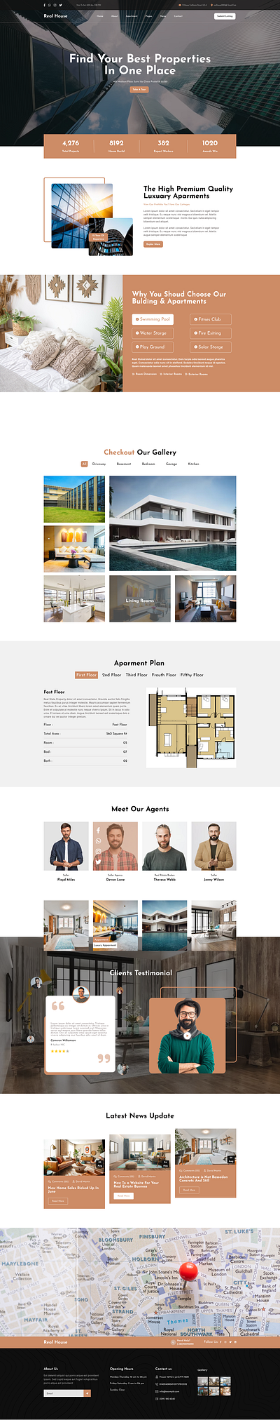 Real House Real Estate group figma template graphic design potfolio ui