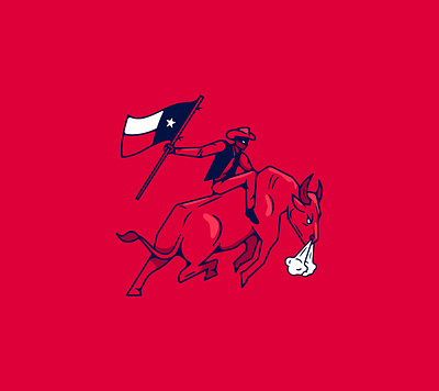 Texans bandit bull bullriding cowboy flag football houston illustration nfl sports logo texans texas yeehaw