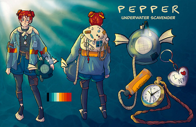 Character Design: Pepper adobe photoshop character design digital art game design illustration