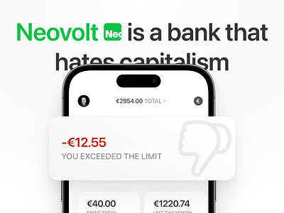 Neovolt - a bank & saving tool in one place account app banki banking card dark green illustration logo mobile money multicolor neobank revolut saving shadows simple statistics tracking ui