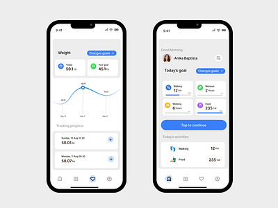 Tracking App Design app branding figma graphic design ui ux