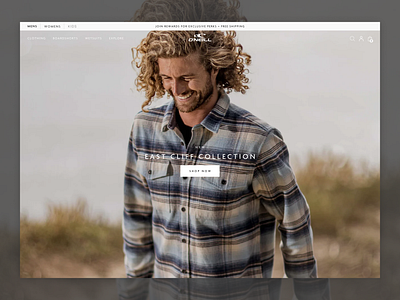 O'Neill - Shopify Plus User-experience Design branding design development ecommerce shopify plus ux design uxui