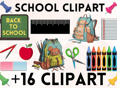 School Clipart by Artful Assetsy on Dribbble