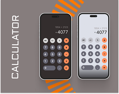 Calculator Design calculator dark mode design challenge figma ui user interaction design ux