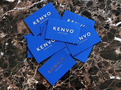 Logo / identity design for Kenvo Hair Studio branding graphic design logo