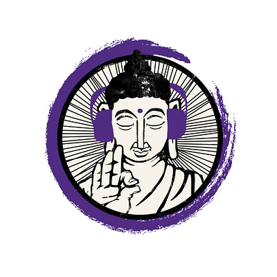 I Hear Dead People ( Buddha ) buddha buddhism digital art illustration portrait illustration siddhartha gautama