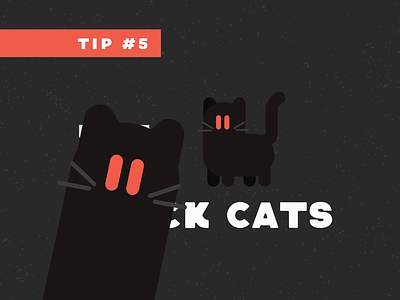 Friday the 13th - Black Cats black black cat blink bounce cat fun halloween kinetic type kitty meow motion graphics purr red silly spooky text tips typography vector wiggle