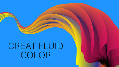Create Fluid Color 3d animation branding graphic design logo motion graphics ui
