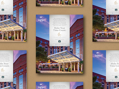 The Hotel at Auburn University graphic design illustration