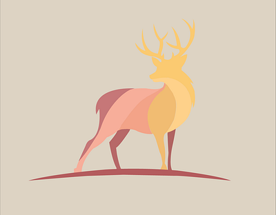 vector deer deer logo vector graphic design logo