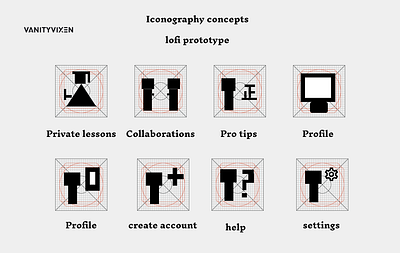 #DailyUI 055 : Icon Set challenge icons making of