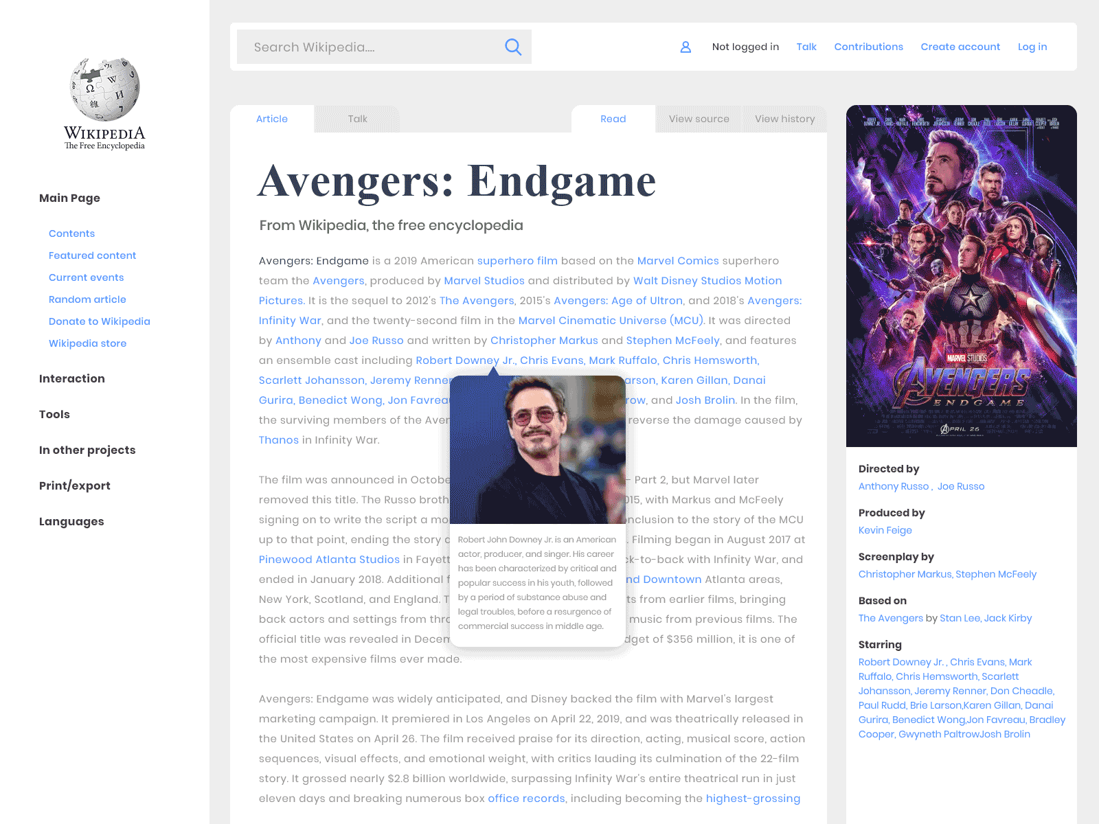 Wikipedia Redesign Concept Light and Dark Theme 3d graphic design ui