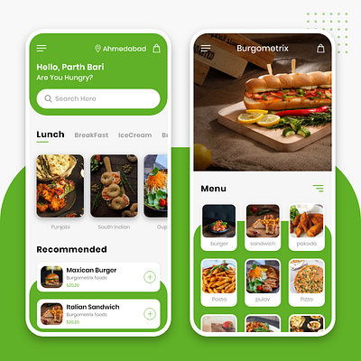 Food Delivery App Design branding graphic design ui