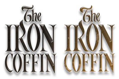 The Iron Coffin illustration lettering logo type typography
