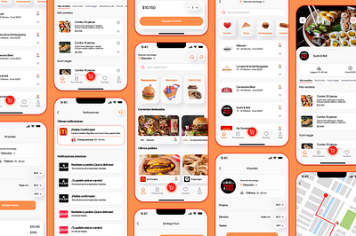 Delivery app app design delivery app design figma ui ux