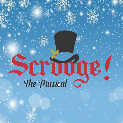 Scrooge Logo branding christmas eau claire wisconsin illustration logo design musical theatre scrooge scrooge the musical winter