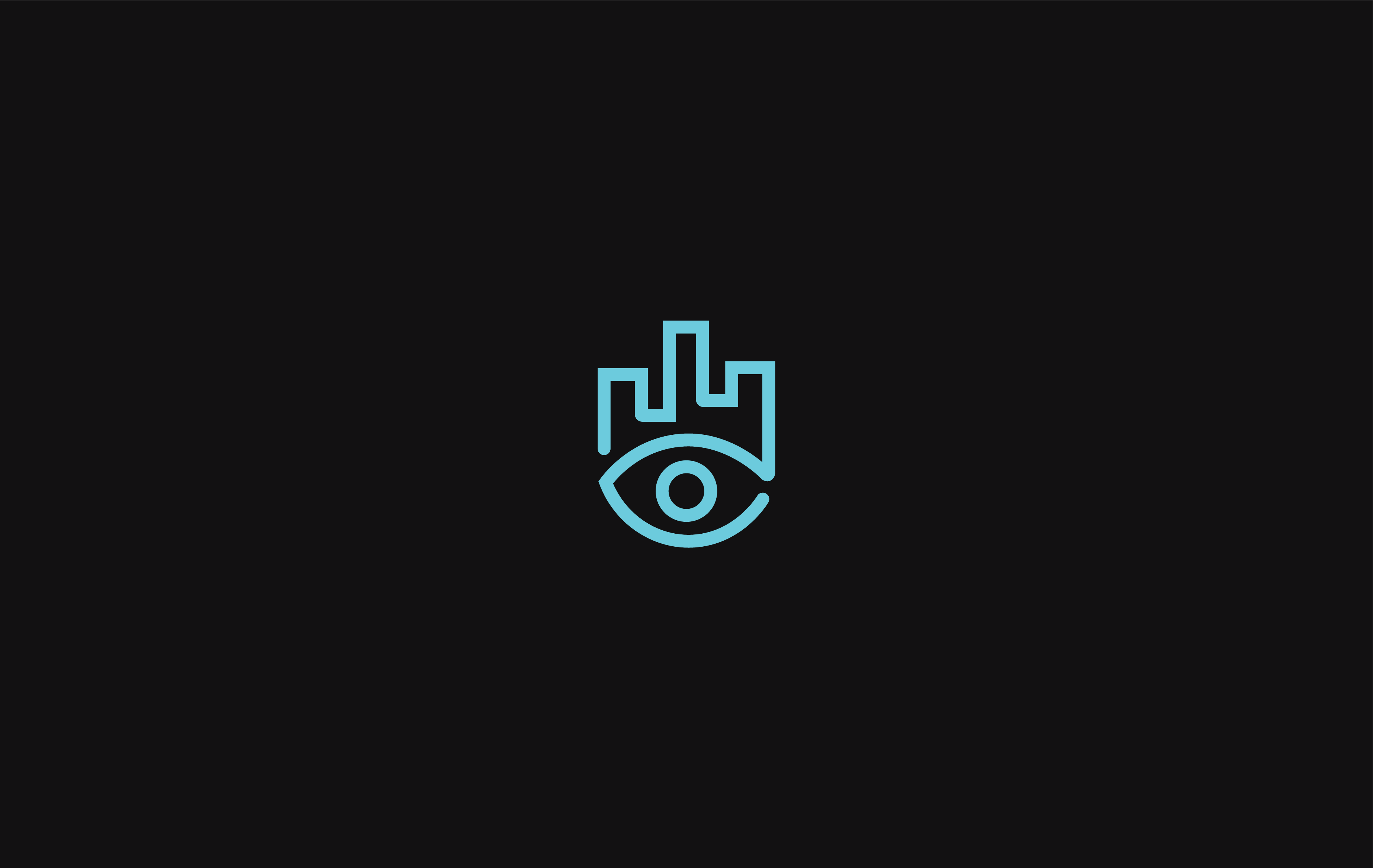 Logo for an app holding impromptu events branding design digital eyes graphic design