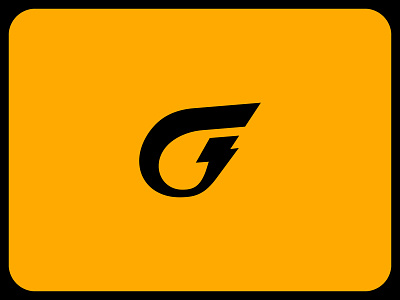 Bold G + ⚡ Logo artist black black logo bolt branding design flat g graphicdesign icon illustration illustrator logo logodesign modern retro simple thunder ui yellow