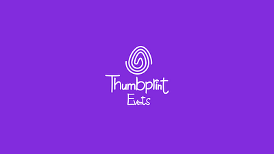 Thumbprint events logo reveal adobe aesthetics animation branding design freelance graphic design illustration logo ui