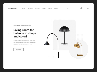 Home Decor Website 3d animation branding clean website decoration design graphic design home decore illustration landing light logo minimal modern motion graphics ui ux web website